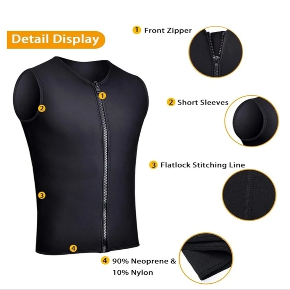 REALON Wetsuits Top Jacket Women Men 2mm Neoprene Long Sleeve Shirt 3mm - Picture 5 of 15